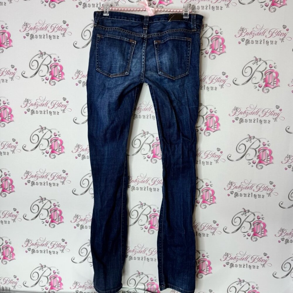 Banana Republic pants skinny Jeans Classic Style denim dark wash - Picture 2 of 8